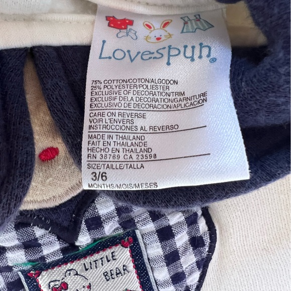 Vintage Infant Girl’s Ruffle Sweatsuit Set - Picture 3 of 4